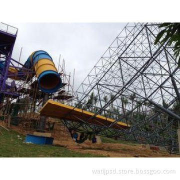 Huge Tornado Water Slide Fiberglass Water Slides For Aquasp